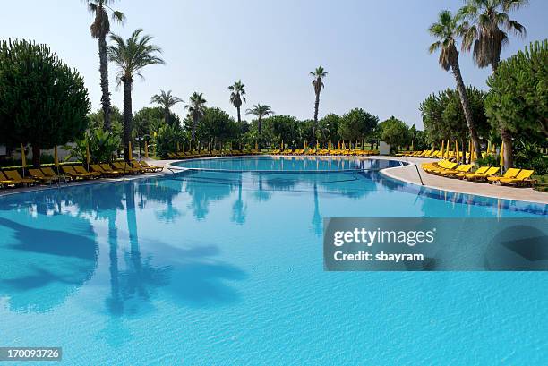 holiday resort - resort pool stock pictures, royalty-free photos & images