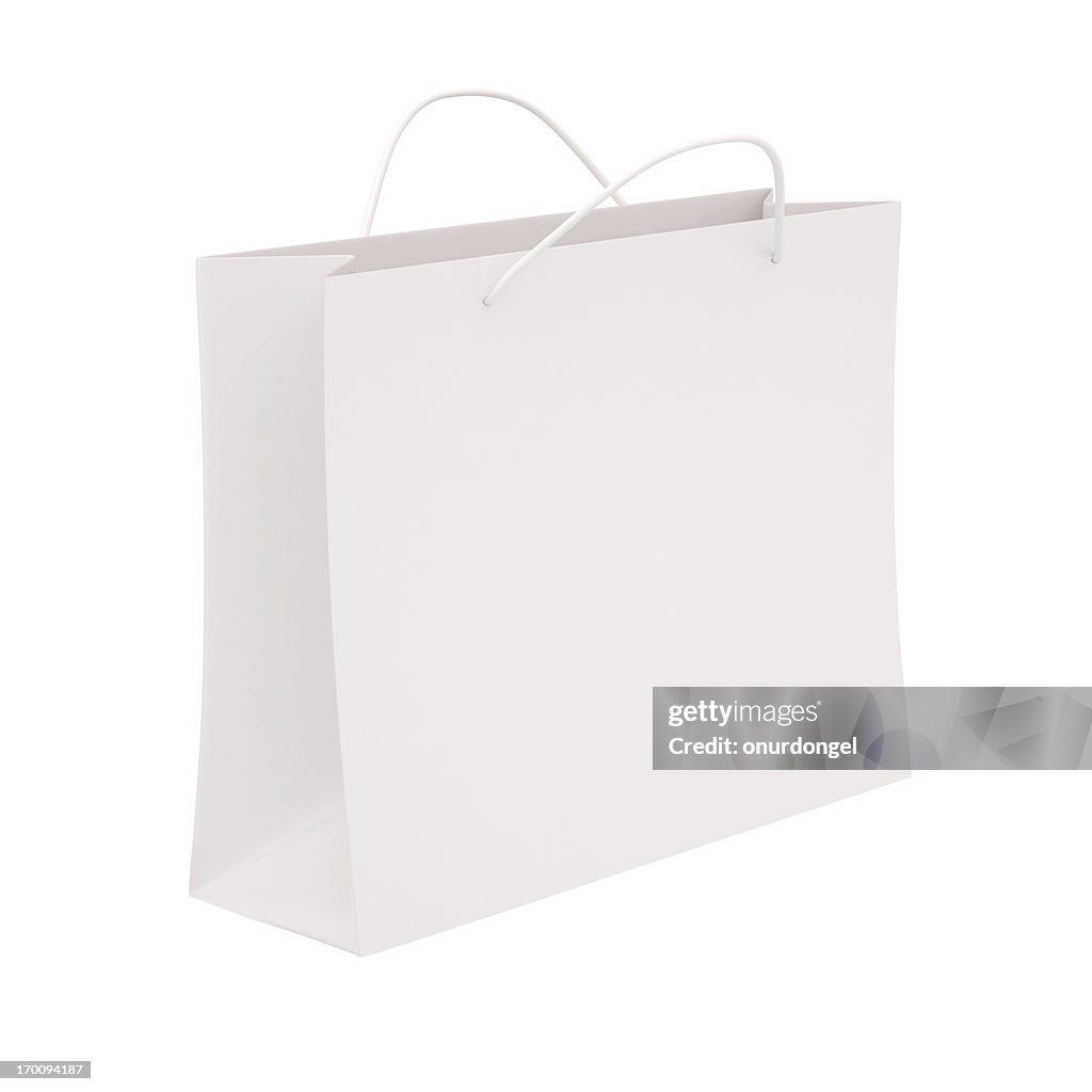 Shopping bag with clipping path