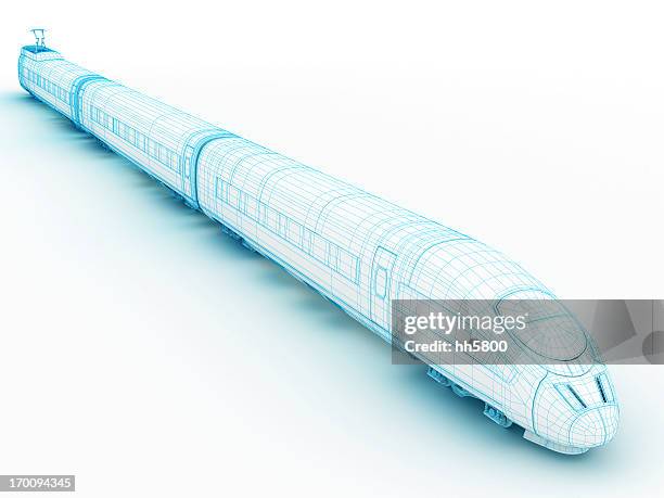 3d architecture abstract high speedtrain 2 - bullet train stock pictures, royalty-free photos & images