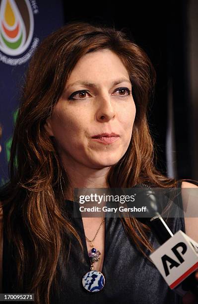 Musician Amy Nelson attends the Hard Rock International's Wille Nelson Artist Spotlight Benefit Concert at Hard Rock Cafe, Times Square on June 6,...