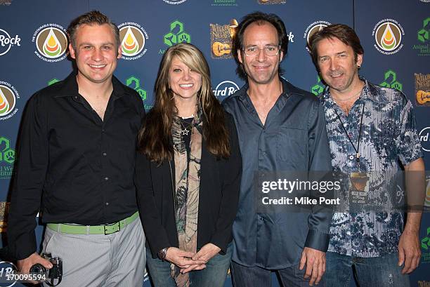 Paula Nelson and The Paula Nelson Band attend Hard Rock International's Wille Nelson Artist Spotlight Benefit Concert at Hard Rock Cafe, Times Square...