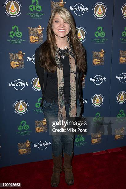 Paula Nelson attends Hard Rock International's Wille Nelson Artist Spotlight Benefit Concert at Hard Rock Cafe, Times Square on June 6, 2013 in New...