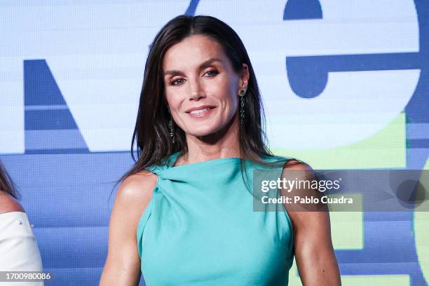 Queen Letizia of Spain attends the 'Retina Eco' Awards at Real Fabrica de Tapices on September 25, 2023 in Madrid, Spain.