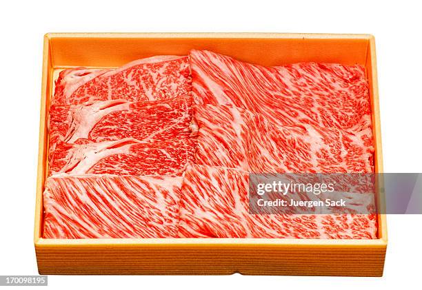 kobe beef - marbled meat stock pictures, royalty-free photos & images