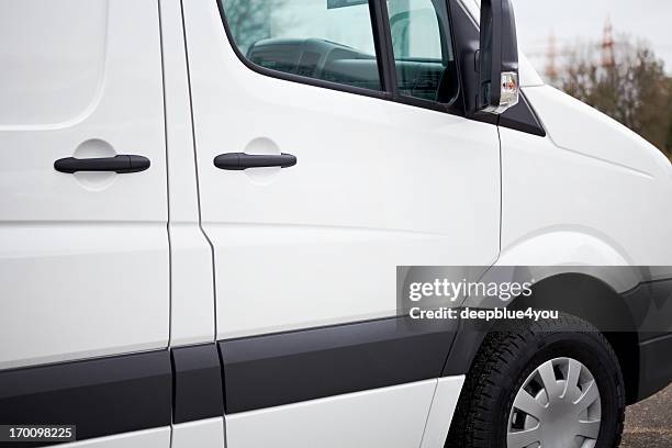 blank white van - white van stock pictures, royalty-free photos & images