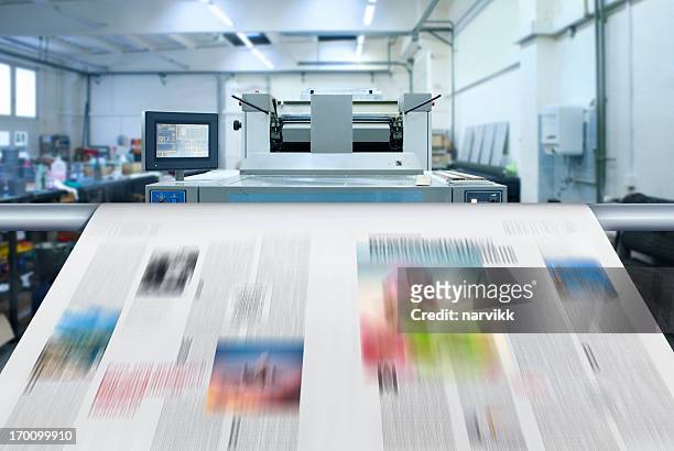zeitung drucken - printing stock-fotos und bilder