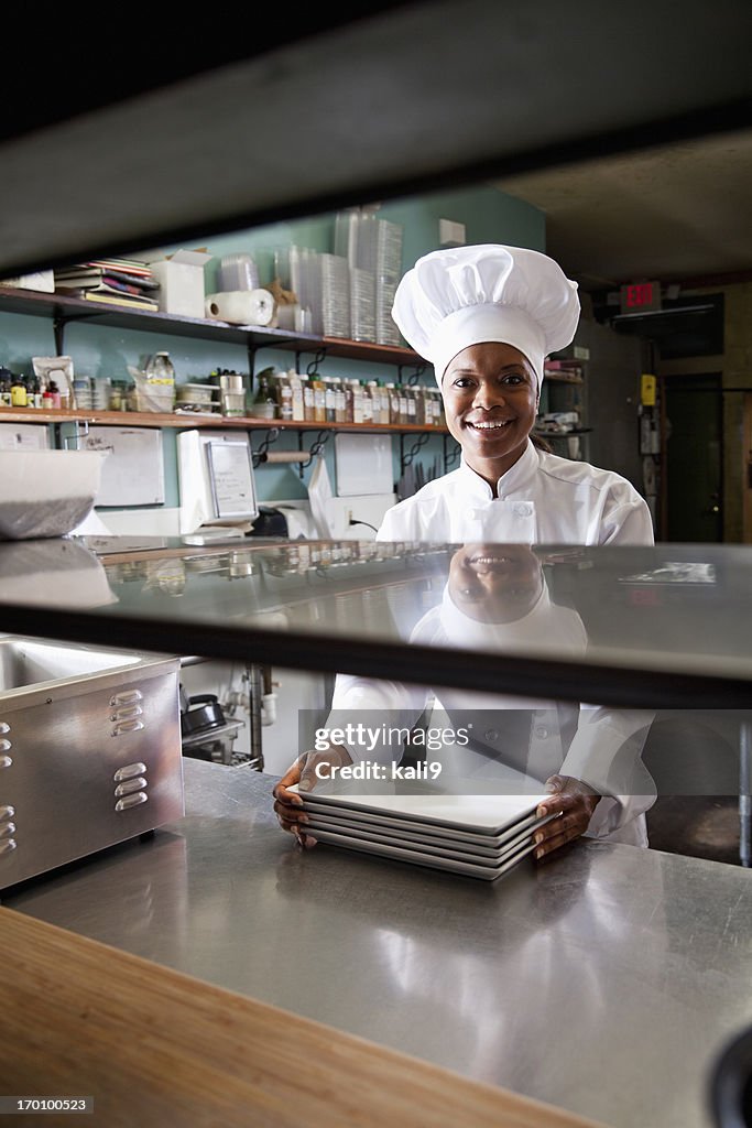 African American female chef