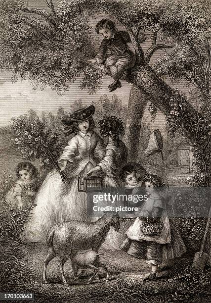 stockillustraties, clipart, cartoons en iconen met spring 1860 - 1860