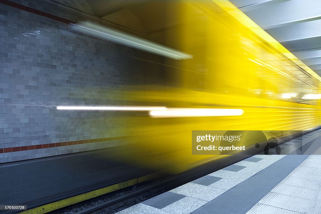 Underground train in Berlin