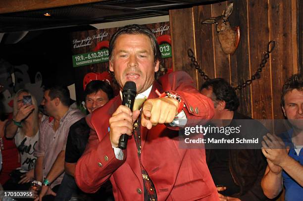 Frenkie Schinkels attends the beauty competition 'Miss Wiener Wiesn-Fest 2013' at Bettel-Alm on June 6, 2013 in Vienna, Austria.