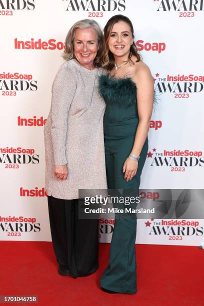 Jan Pearson and Kia Pegg attend the Inside Soap Awards 2023 at Salsa! on September 25, 2023 in London, England.