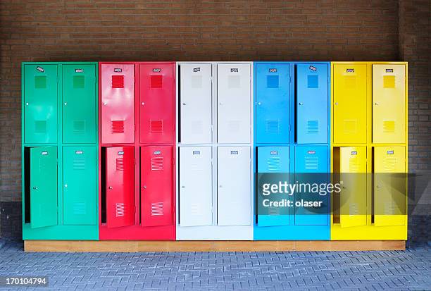 colorido armários - locker - fotografias e filmes do acervo