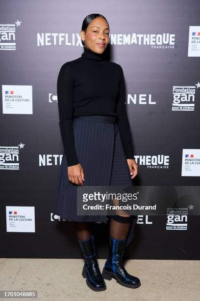 Chloe Lecerf attends the "Le Proces Goldman" Photocall as part of Cedric Kahn's Restrospective at Cinematheque Francaise on September 25, 2023 in...