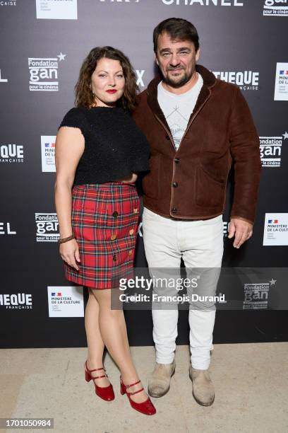 Thierry Godard and Sophie Guillemin attend the "Le Proces Goldman" Photocall as part of Cedric Kahn's Restrospective at Cinematheque Francaise on...