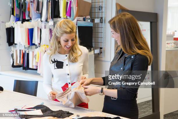 Creator, founder and owner of clothing brand Spanx, Sara Blakley is photographed with design director Tosha Hays for You Magazine on February 19,...