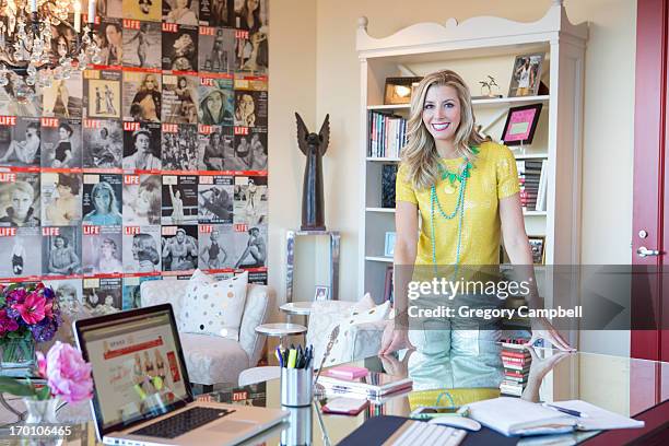 Creator, founder and owner of clothing brand Spanx, Sara Blakley is photographed for You magazine on February 19, 2013 in Atlanta, Georgia.