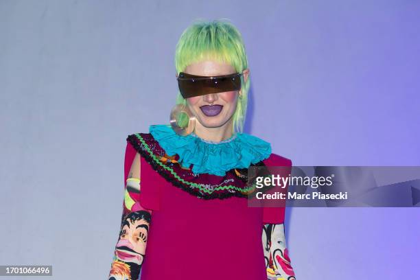Guest attends the Pierre Cardin Womenswear Spring/Summer 2024 show as part of Paris Fashion Week on September 25, 2023 in Paris, France.