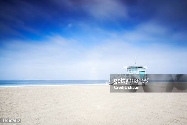 lifeguard tower - malibu stock pictures, royalty-free photos & images