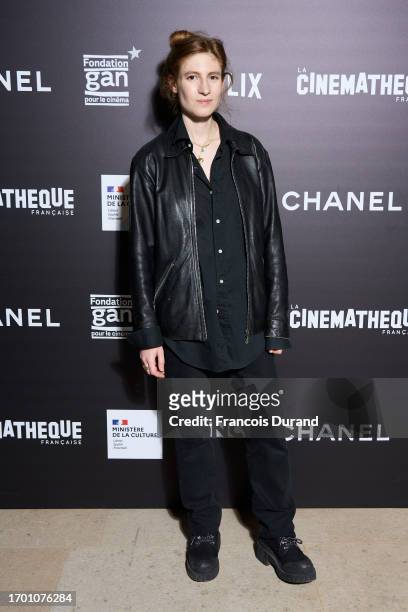 Agathe Bonitzer attends the "Le Proces Goldman" Photocall as part of Cedric Kahn's Restrospective at Cinematheque Francaise on September 25, 2023 in...