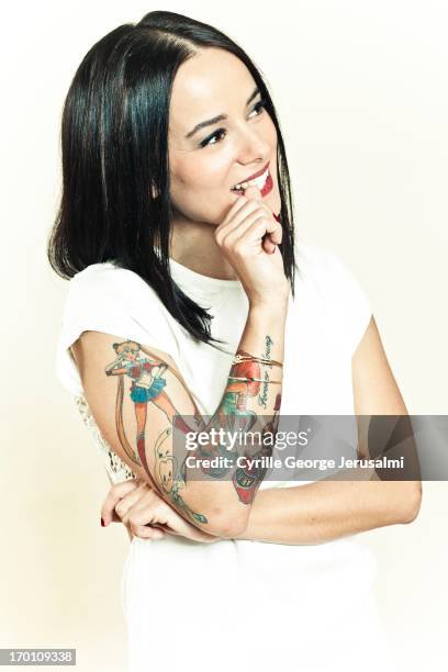 Singer Alizee is photographed for Self Assignment on March 1, 2013 in Paris, France.