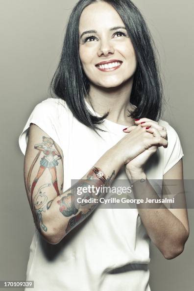 Alizee Masked Singer Singer Alizee is photographed for Self Assignment on March 1, 2013 in ...