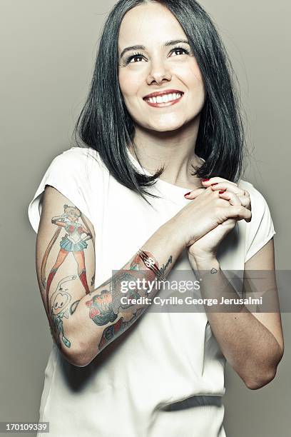 Singer Alizee is photographed for Self Assignment on March 1, 2013 in Paris, France.