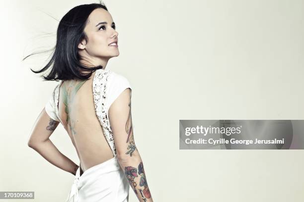 Singer Alizee is photographed for Self Assignment on March 1, 2013 in Paris, France.