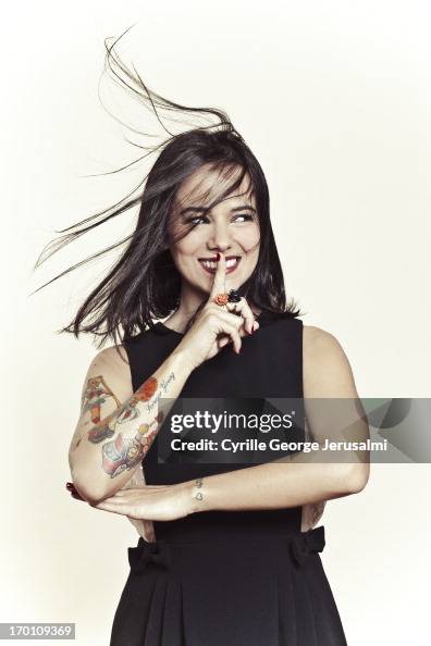 Alizee Masked Singer Singer Alizee is photographed for Self Assignment on March 1, 2013 in ...