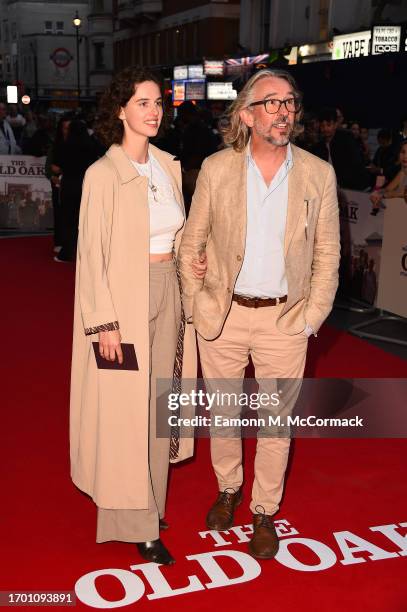 Guest and Steve Coogan attend the "The Old Oak" Premiere at Vue West End on September 25, 2023 in London, England.