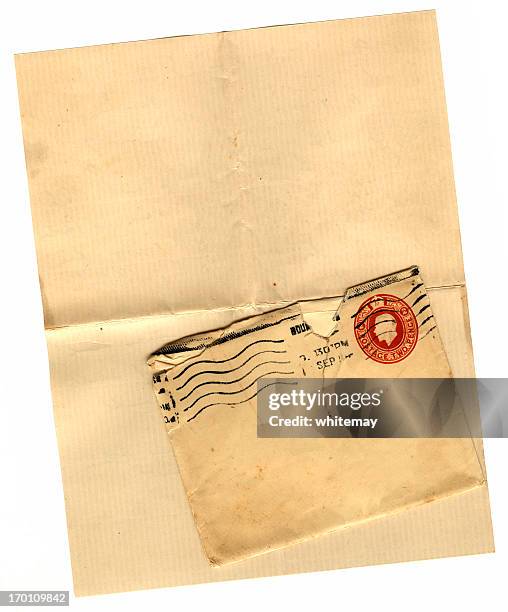 blank page and envelope - george v of great britain stock pictures, royalty-free photos & images