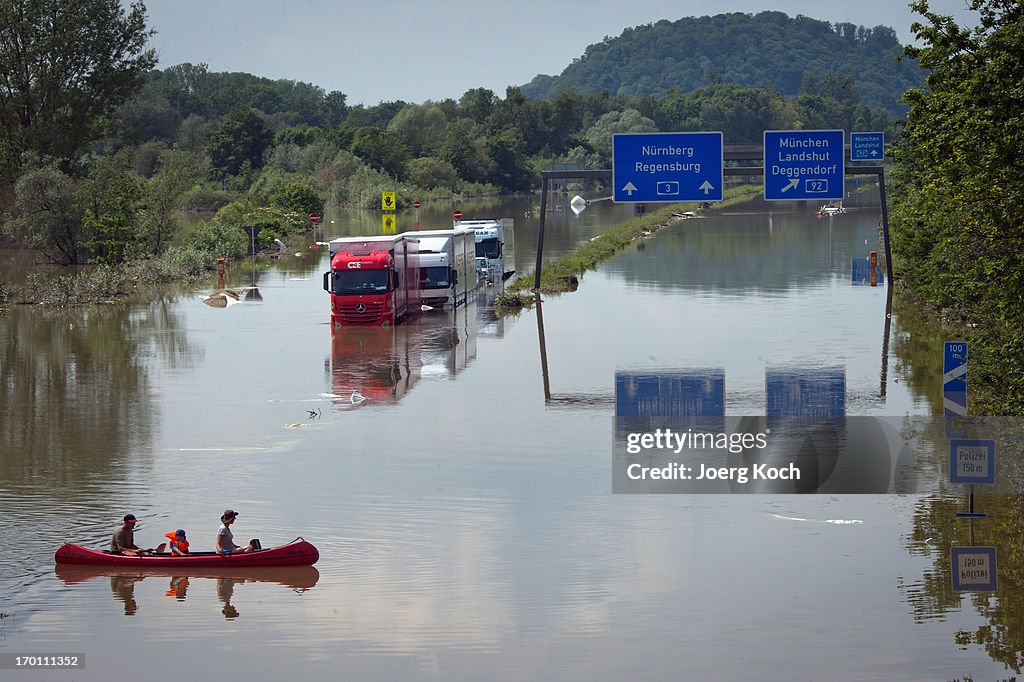 Floods Hit Germany: Danube and Inn