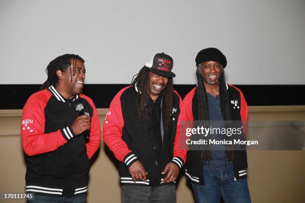 Bobby Hackney, Dannis Hackney and Bobbie Duncan attends the "A Band Called Death" Screening And Meet & Greet at Birmingham 8 Theatre on June 6, 2013...