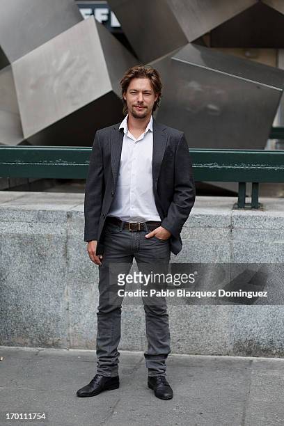 Actor Jan Cornet poses for a portrait during 'Menu Degustacion' presentation at Cines Princesa on June 7, 2013 in Madrid, Spain.