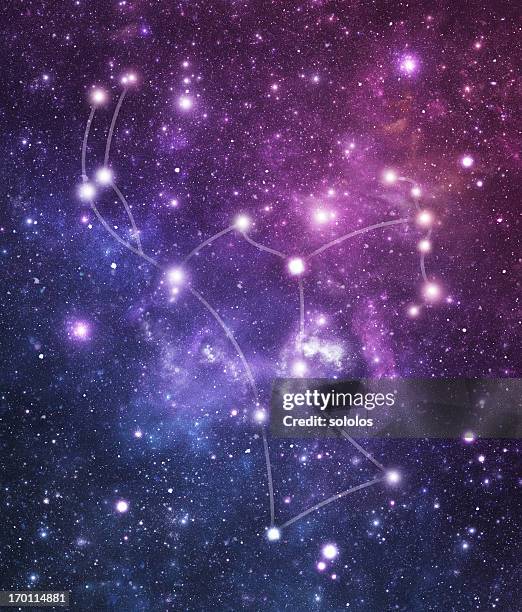 the stars constellation of orion - constellation stock pictures, royalty-free photos & images