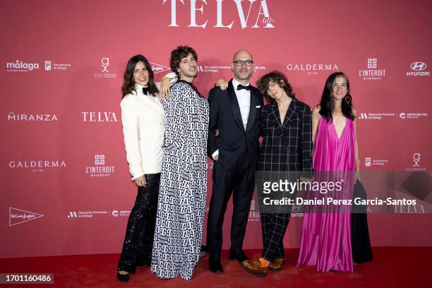 Laura Insausti, Angelo Nestore, Antonio Javier Lopez, Violeta Niebla and Alessandra Garcia attend the 60th anniversary celebration of Telva magazine...