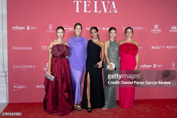 Grace Villarreal, Laura Londoño, Maria Fernandez-Rubies, Melisa Villarreal and Marta Pombo attend the 60th anniversary celebration of Telva magazine...
