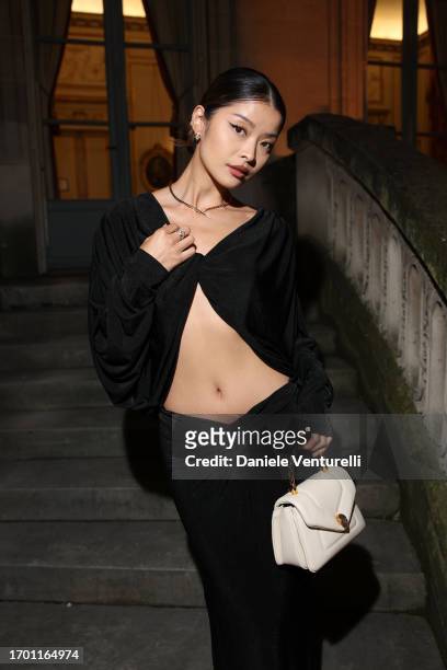 Caroline Hu attends the Bulgari Serpenti Icon Event as part of Paris Fashion Week on September 25, 2023 in Paris, France.