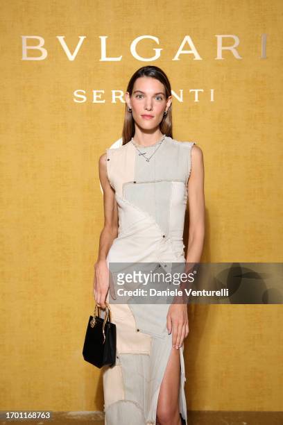 Charlotte Cardin attends the Bulgari Serpenti Icon Event as part of Paris Fashion Week on September 25, 2023 in Paris, France.