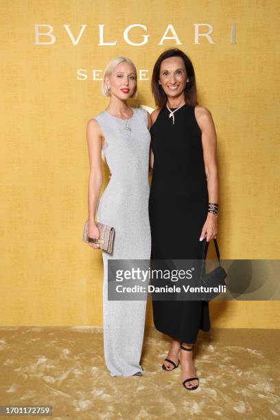 Princess Maria-Olympia of Greece and Mireia Lopez Montoya attend the Bulgari Serpenti Icon Event as part of Paris Fashion Week on September 25, 2023...