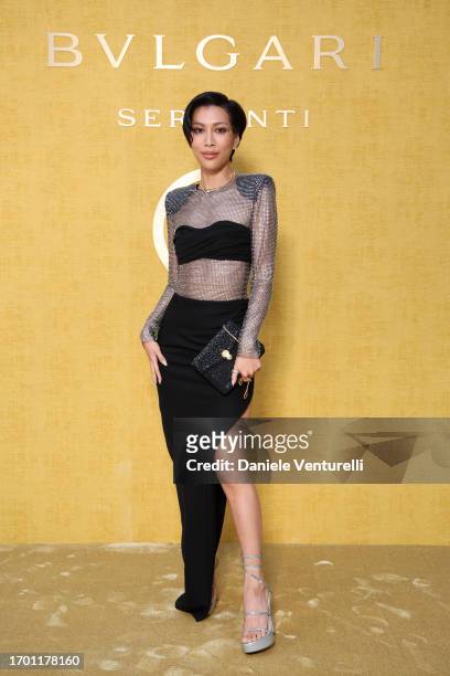 Molly Chiang attends the Bulgari Serpenti Icon Event as part of Paris Fashion Week, on September 25, 2023 in Paris, France.