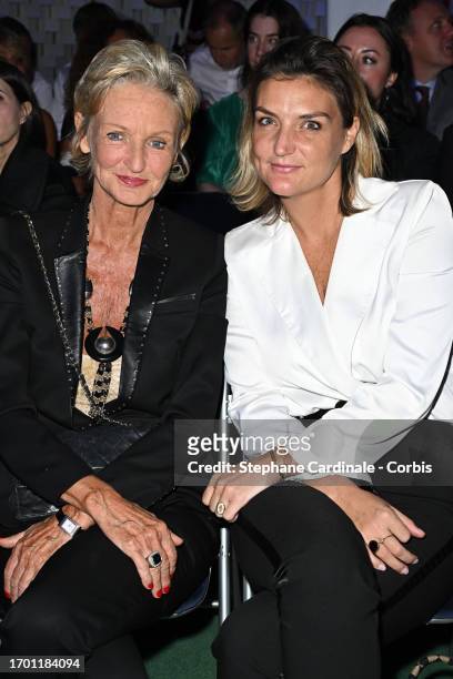 Princess Anne of Bourbon-Two Sicilies and her daughter Dorothee Cochin attend the Pierre Cardin Womenswear Spring/Summer 2024 show as part of Paris...