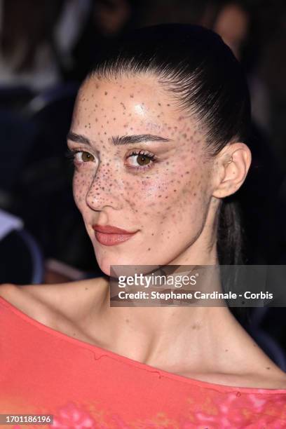 Maeva Giani Marshall attends the Pierre Cardin Womenswear Spring/Summer 2024 show as part of Paris Fashion Week on September 25, 2023 in Paris,...