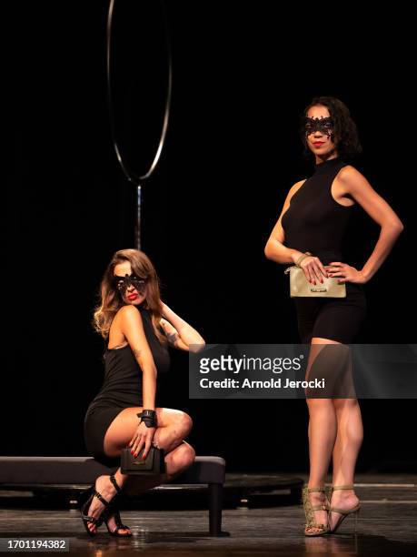 Model perform during the Maison Ernest Womenswear Spring/Summer 2024 show as part of Paris Fashion Week on September 25, 2023 in Paris, France.