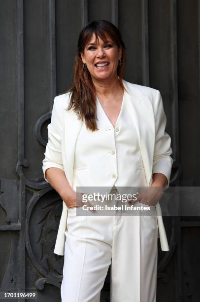 Spanish writer and model Mabel Lozano poses for a portrait during the launch of her own short documentary film, "Ava", at Spanish Cinema Academy on...