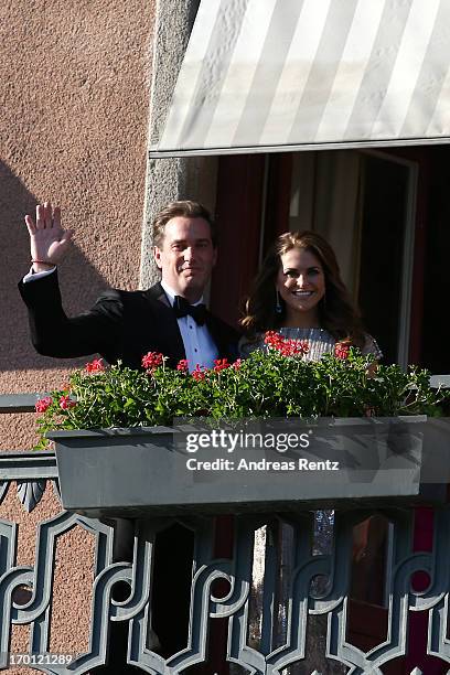 Christopher O'Neill and Princess Madeleine of Sweden attend s private dinner on the eve of the wedding of Princess Madeleine and Christopher O'Neill...