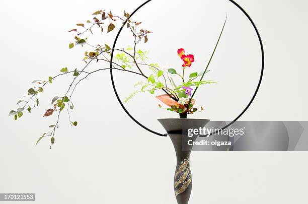 ikebana - prodotto d'arte e artigianato foto e immagini stock