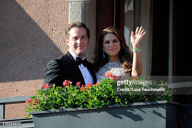 Princess Madeleine of Sweden and Christopher O'Neill attend a private dinner on the eve of the wedding of Princess Madeleine and Christopher O'Neill...