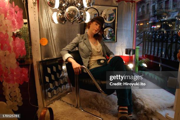 Portrait of a musician, Melissa Auf der Maur, in Lower East Side on Tuesday afternoon, September 28, 2004.