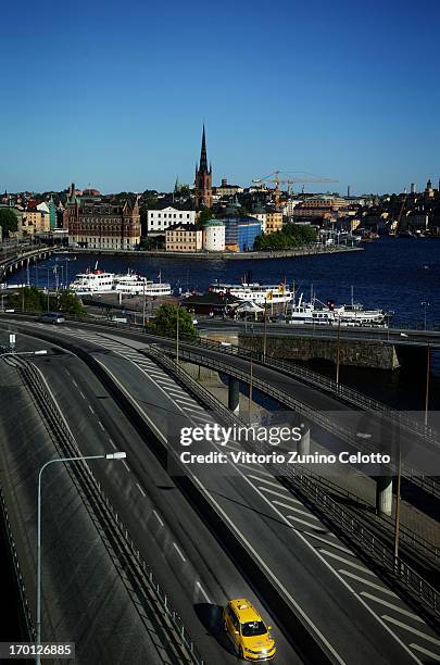 An alternative view of the city skyline as preparartions continue before the wedding of Princess Madeleine of Sweden and Christopher O'Neill on June...