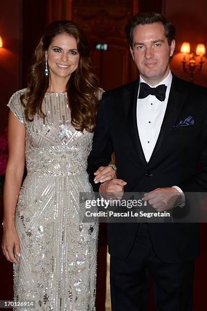 Princess Madeleine of Sweden and Christopher O'Neill attend a private dinner on the eve of the wedding of Princess Madeleine and Christopher O'Neill...